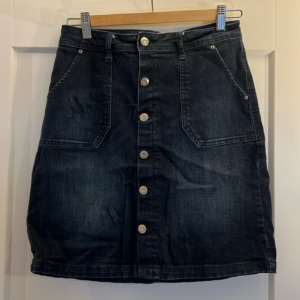 Kenzie dark denim skirt